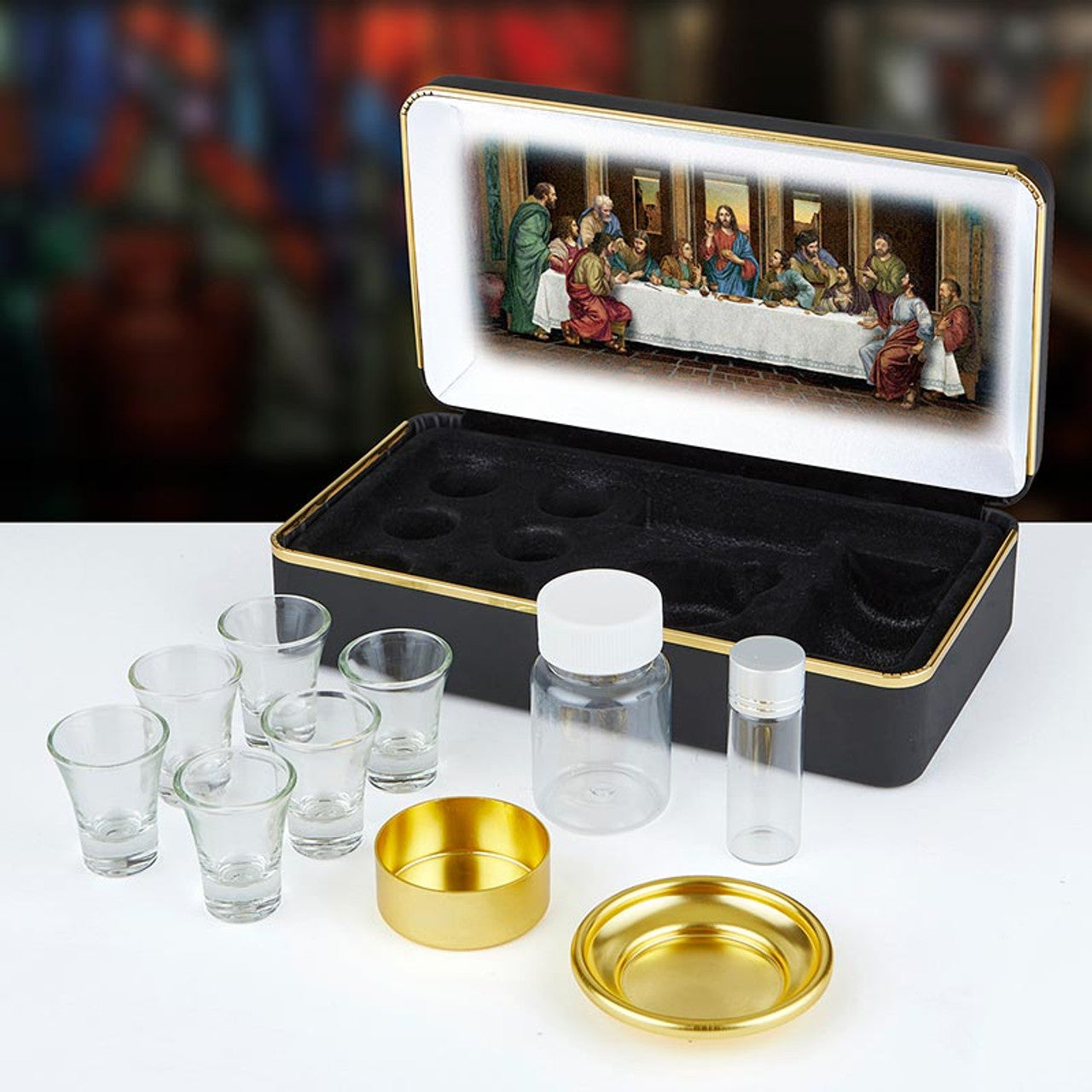 The Last Supper Portable Communion Set