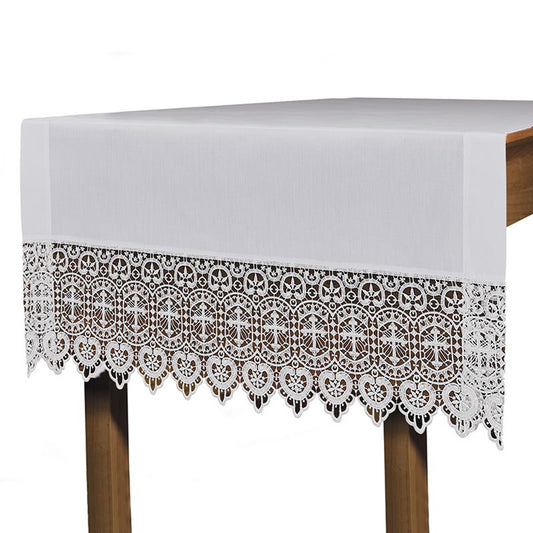 Budded Cross Lace Altar Cloth