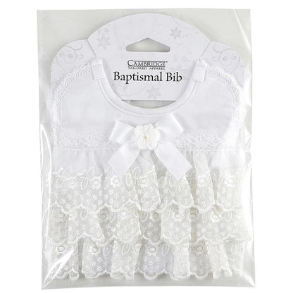 Baptismal Bib with Lace (L5079)