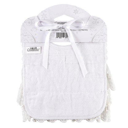 Baptismal Bib with Lace (L5079)