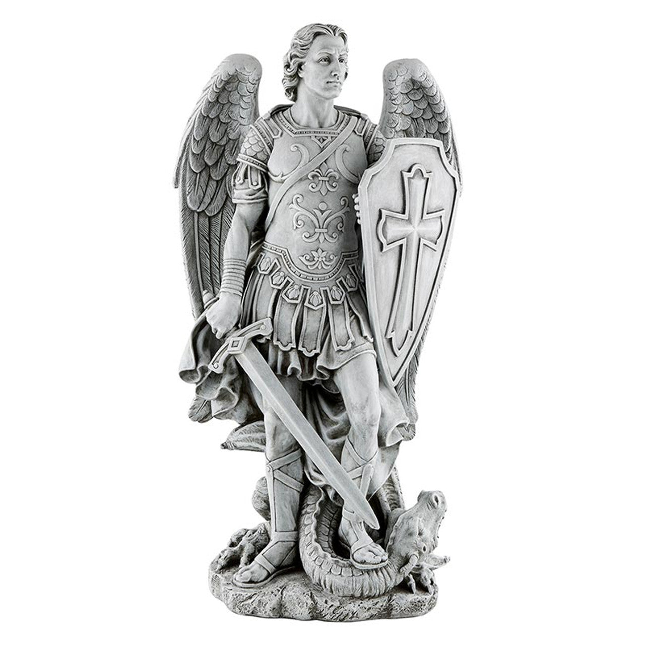 48" H Saint Michael The Warrior Statue