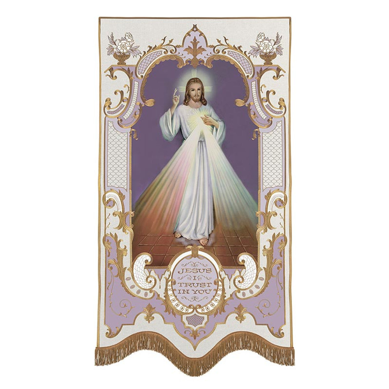 Divine Mercy Vintage Banner    (L5217)