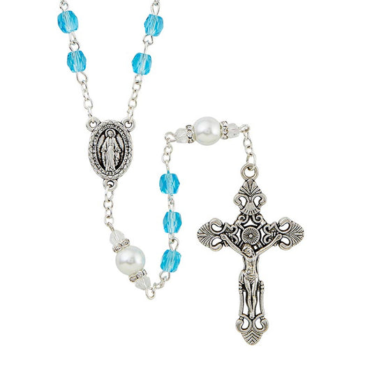 Gift of New Life Collection - Aqua Rosary