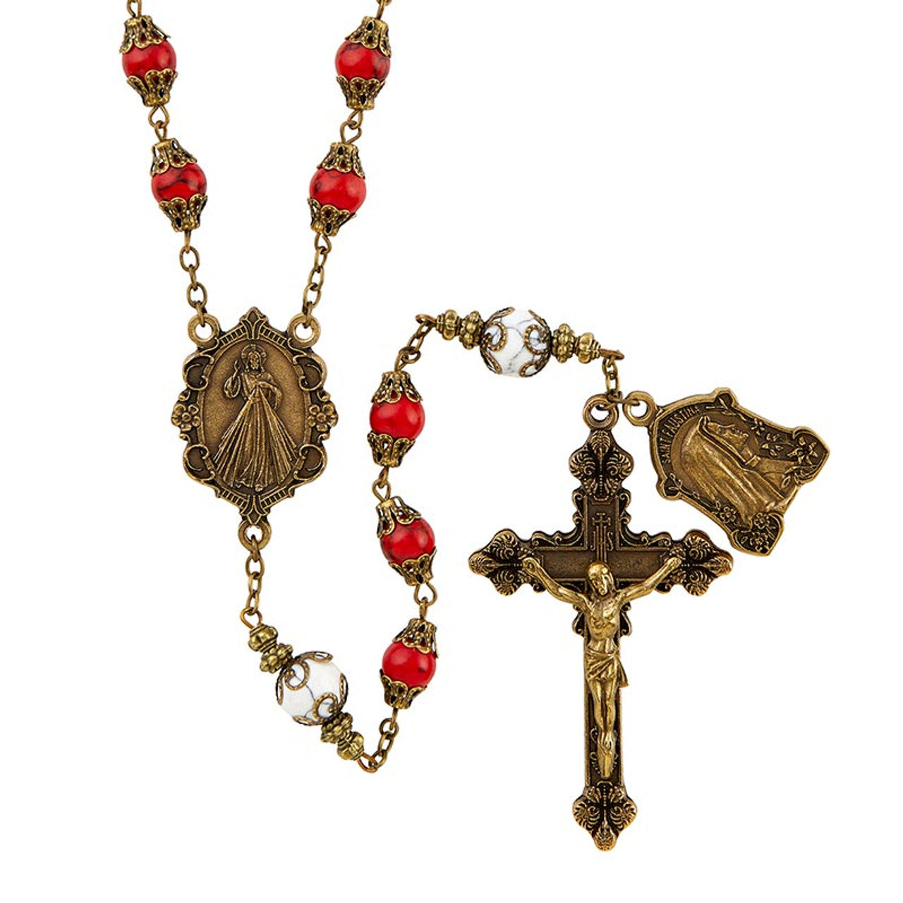 Vintage Rosary - Divine Mercy