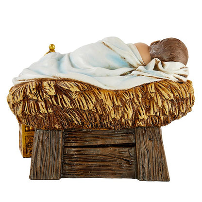 Christ Child in Manger Figurine