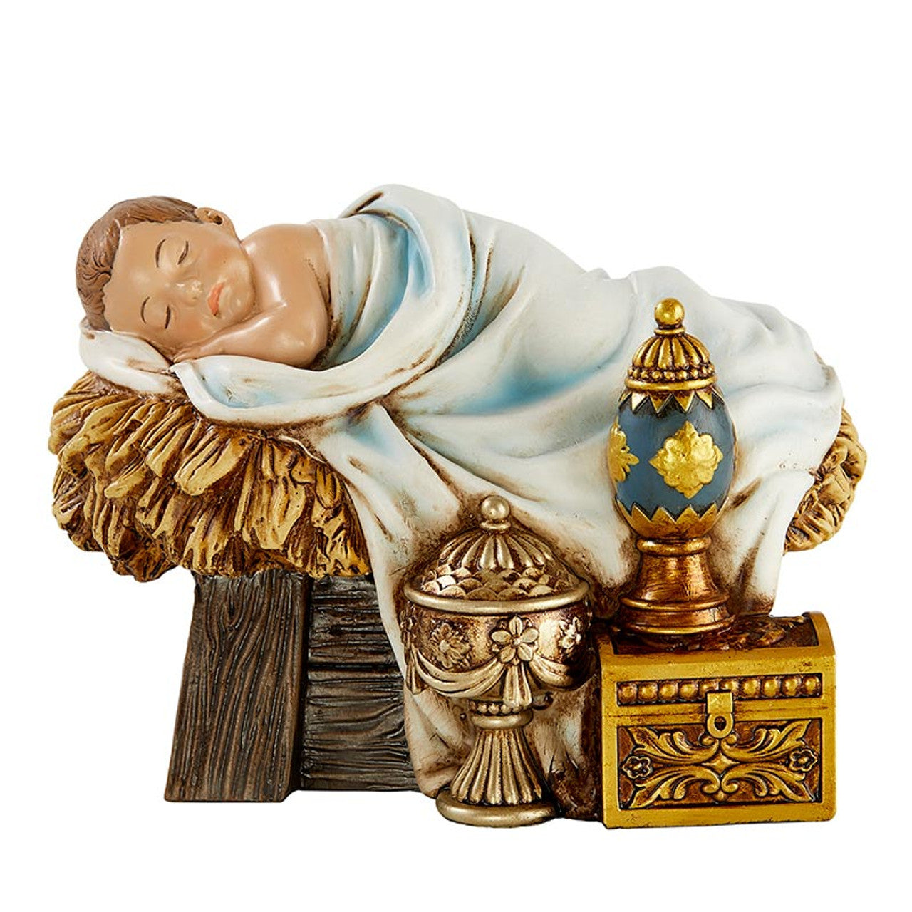 Christ Child in Manger Figurine