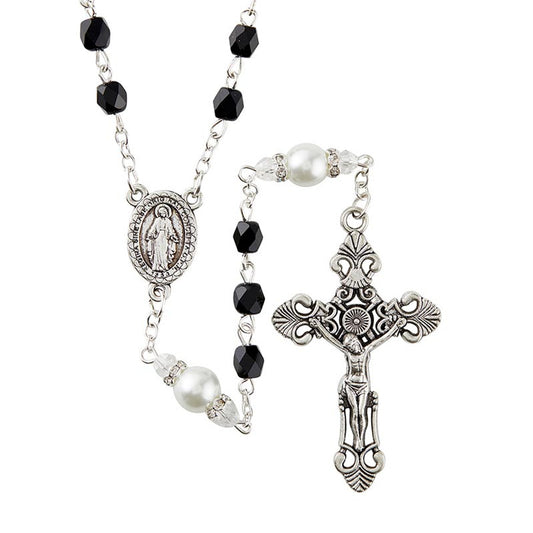 Gift of New Life Collection - Jet Rosary