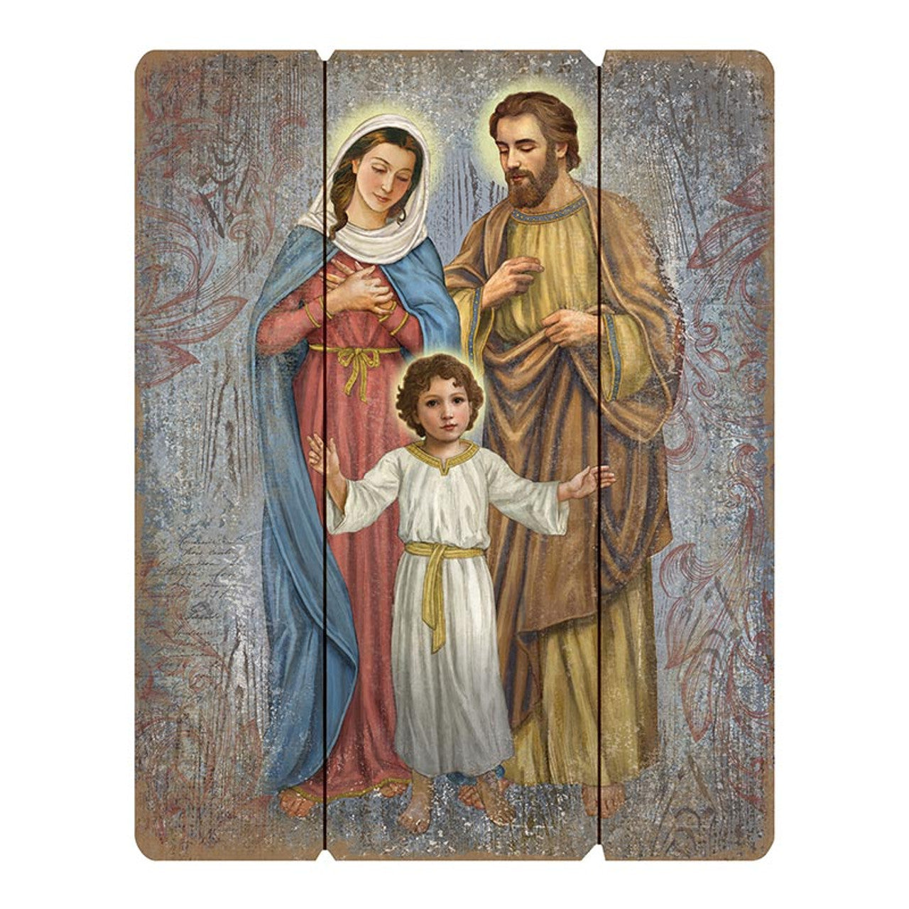 Wood Pallet Sign - Traditional Holy Family