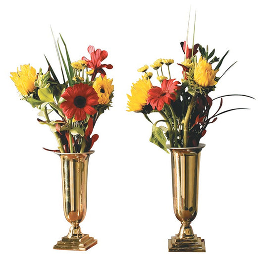 Brass Altar Vases w/Liners