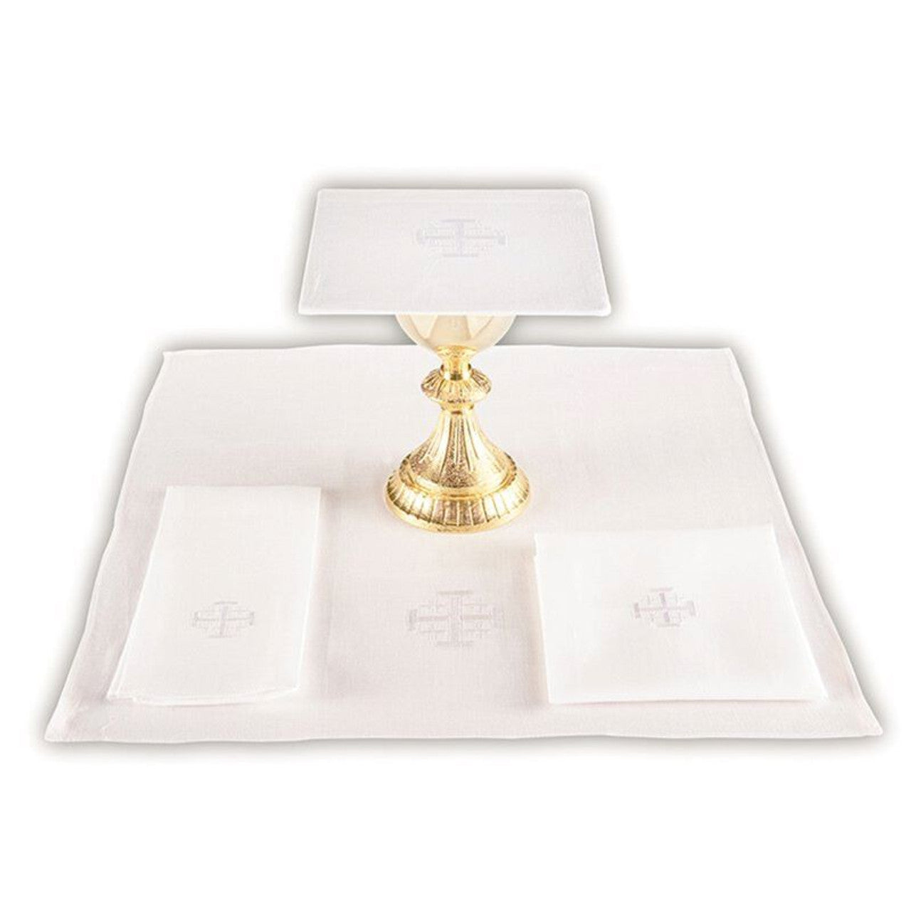 Jerusalem Cross Chalice Pall with Insert - 4/pk