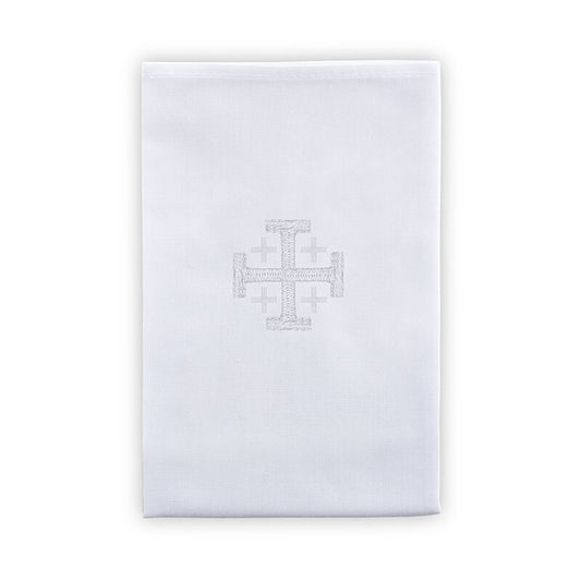 100% Linen Jerusalem Cross Lavabo Towel - 4/pk