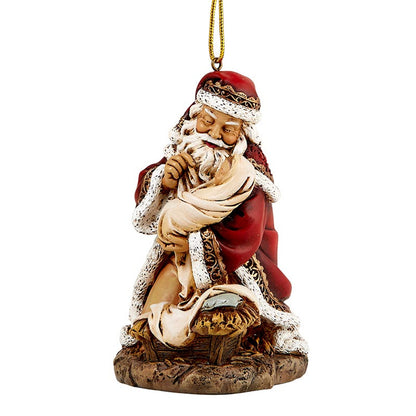 Adoring Santa Ornament