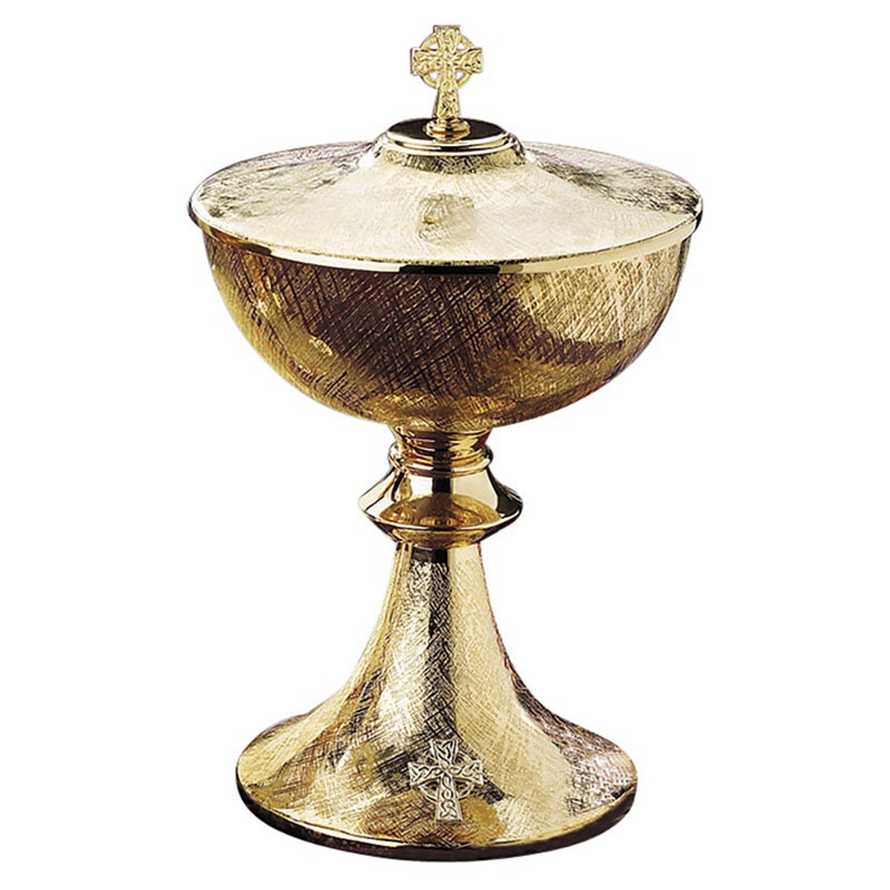 Celtic Cross Ciborium with Cover