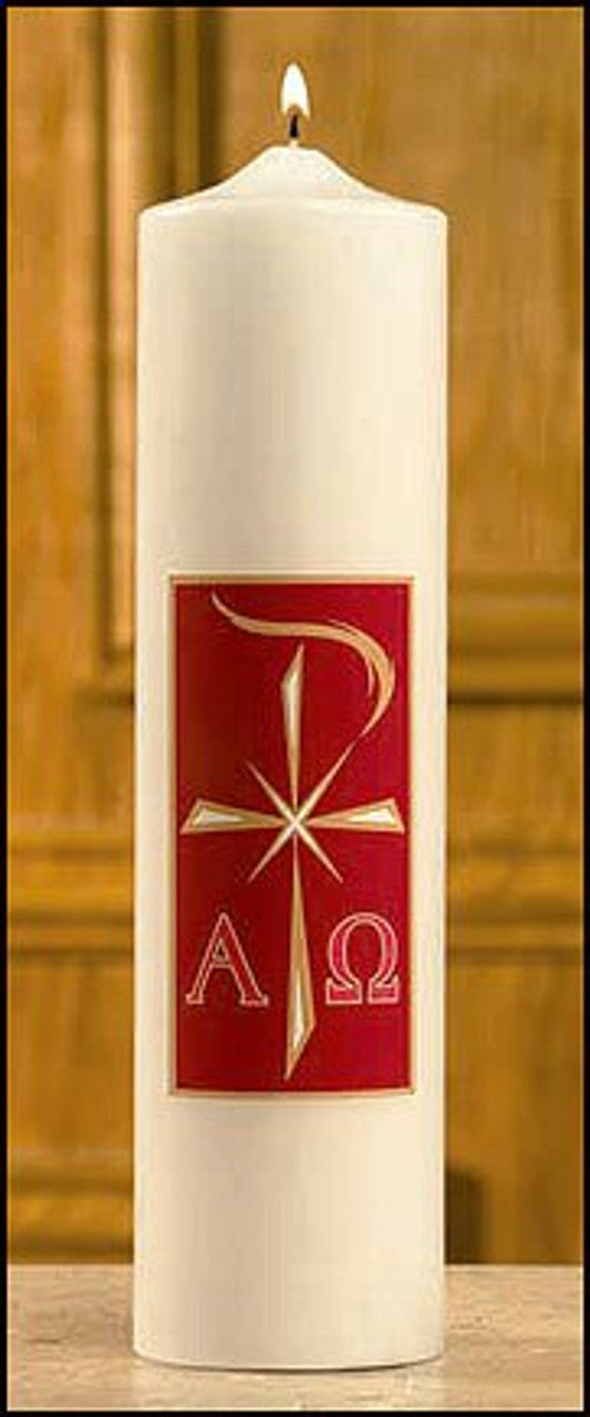 Christ Candle - Alpha Omega