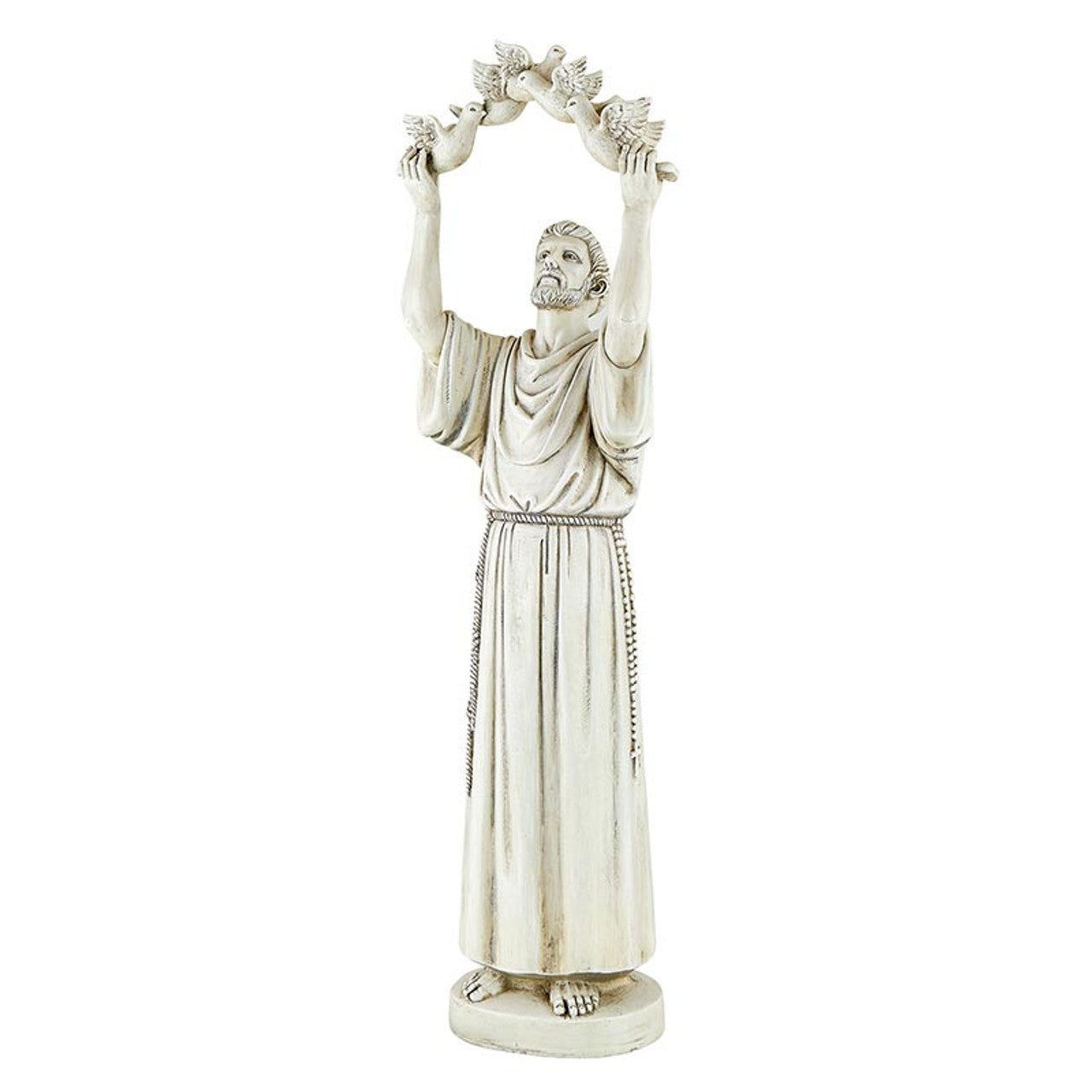 Saint Francis With Doves Garden Statue