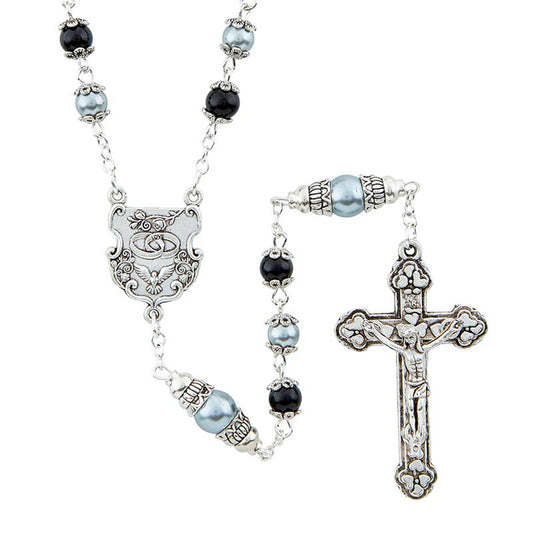 Intertwining Wedding Rosary - Grey