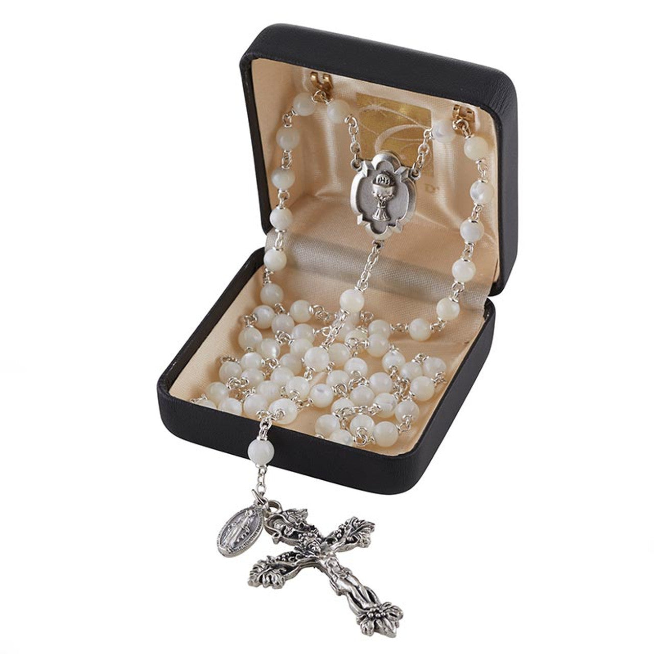 Heritage Collection First Communion Rosary - White