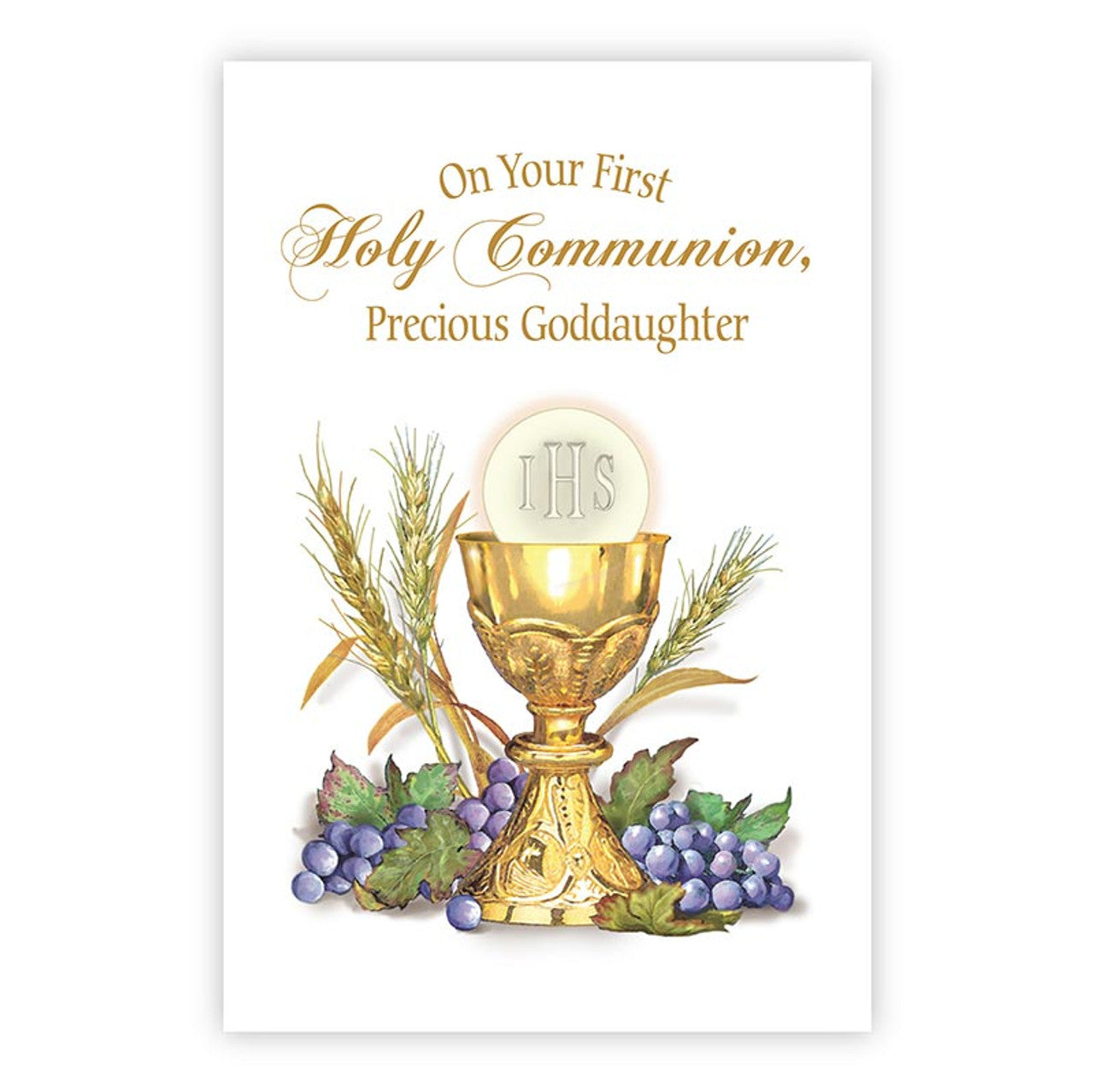 Greeting Card - On Your First Communion, Precious Goddaughter