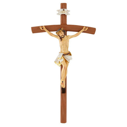 12" Hammered Finish Crucifix