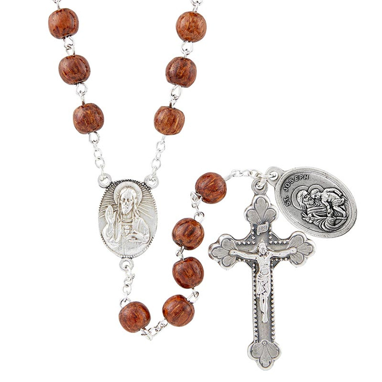 Coco Bead Rosary - Saint Joseph