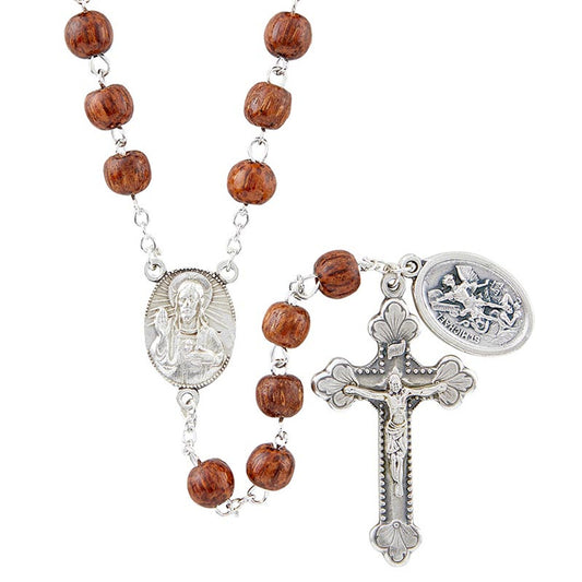 Coco Bead Rosary - Saint Michael