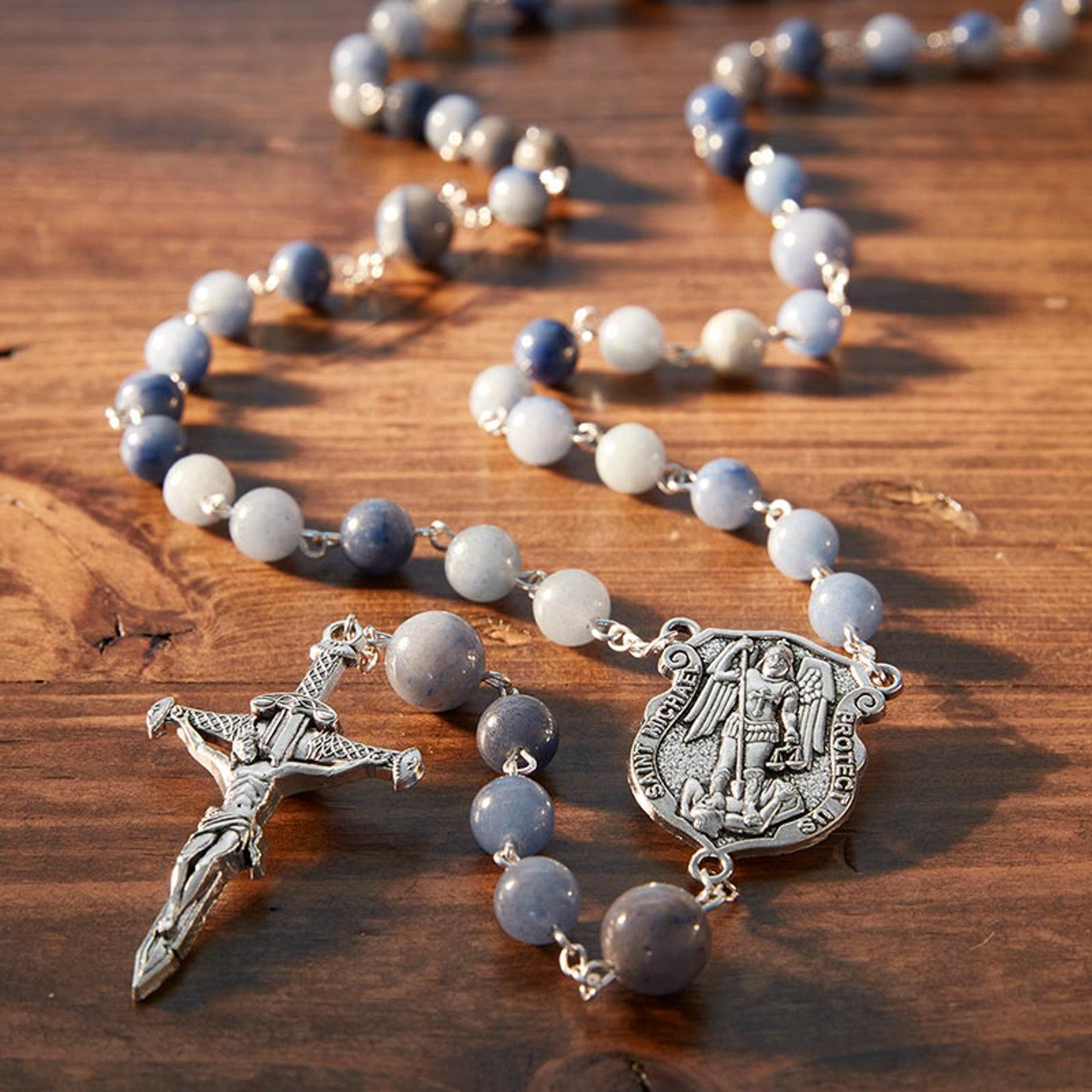 Spiritual Warrior Rosary With Sword Crucifix