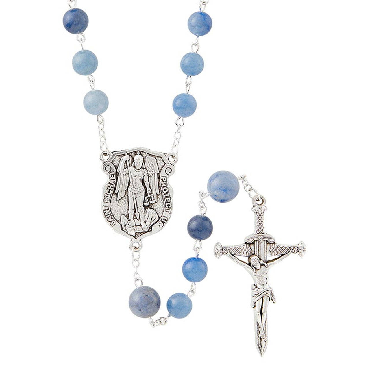 Spiritual Warrior Rosary With Sword Crucifix