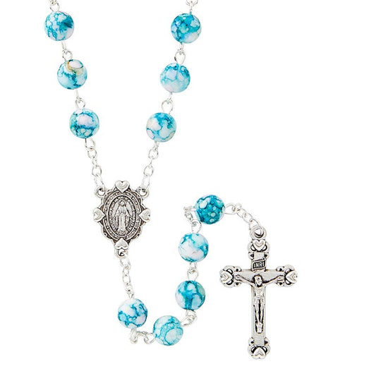 Campania Collection Rosary - Aqua