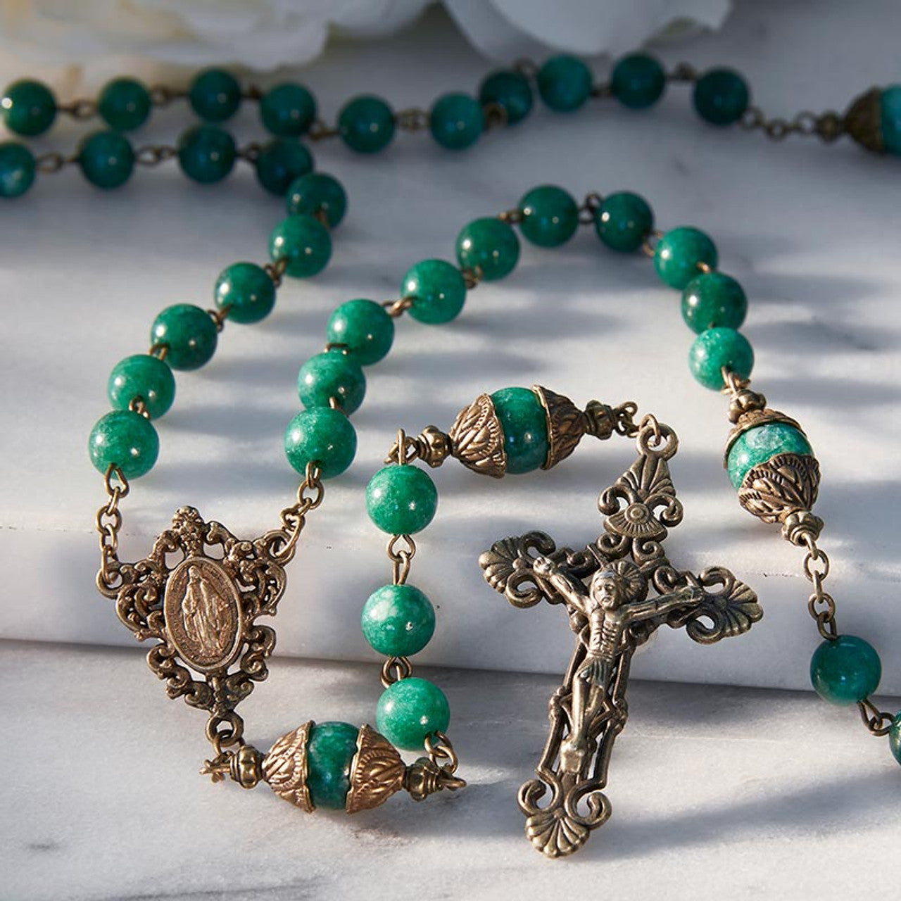 San Gimignano Collection Rosary - Emerald