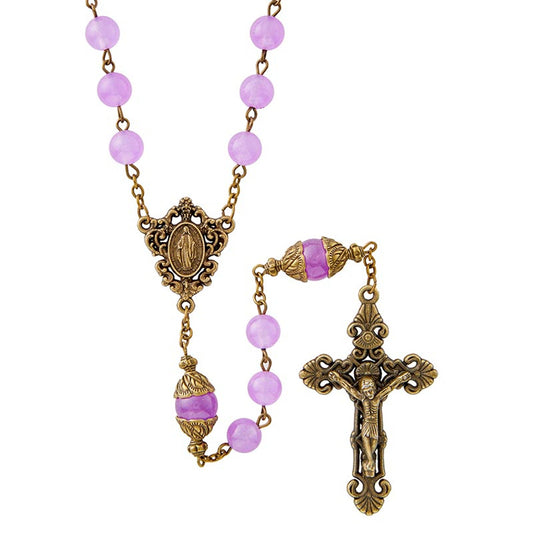 San Gimignano Collection Rosary - Lavender