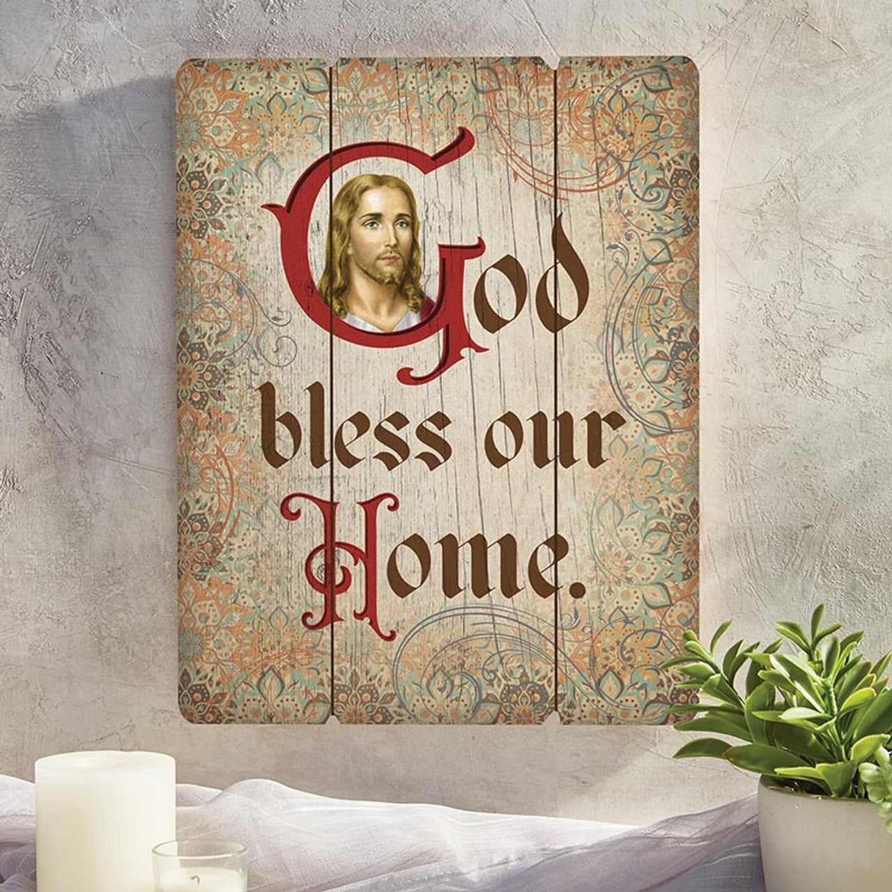 Wood Pallet Sign - God Bless