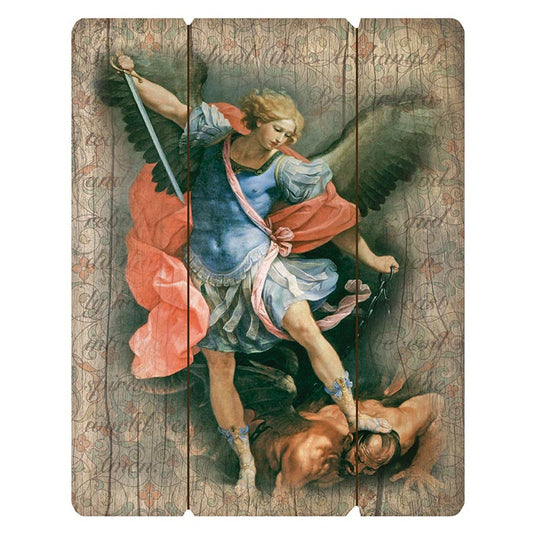 Wood Pallet Sign - Saint Michael (N5194)