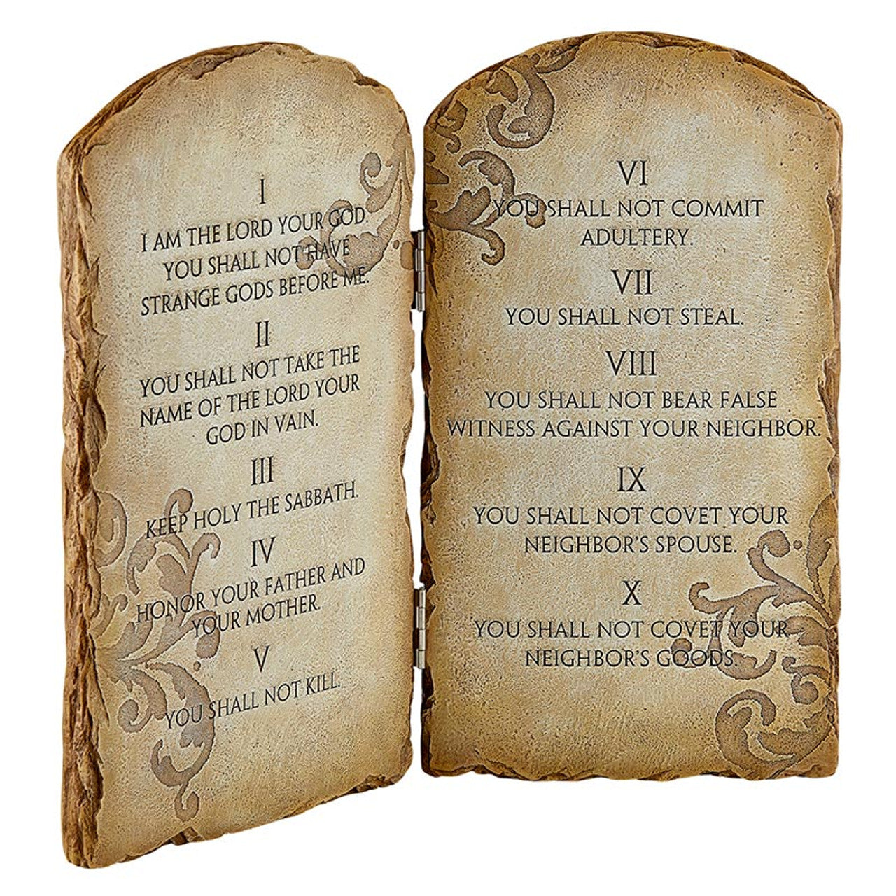 Ten Commandments Plaque (N5232)