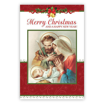 Boxed Christmas Cards - Holy Family (4 Asst) - 12 cards/bx