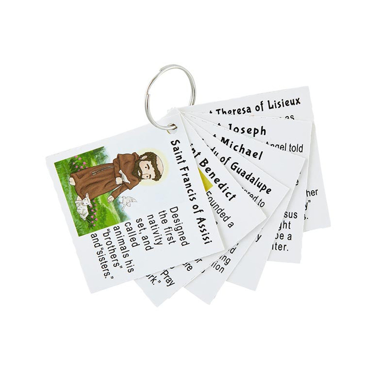 Learning The Saints Punch Out Cards with Keychain - 36 pcs