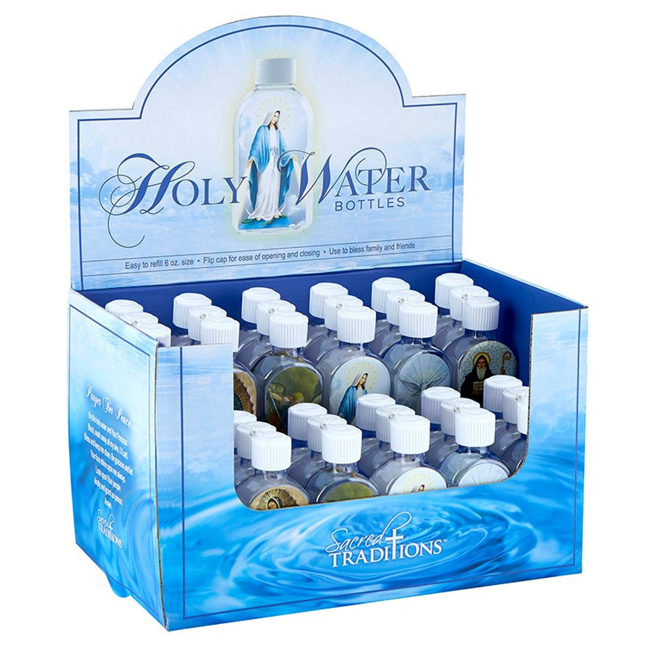 Holy Water Bottle Display - 36 pcs