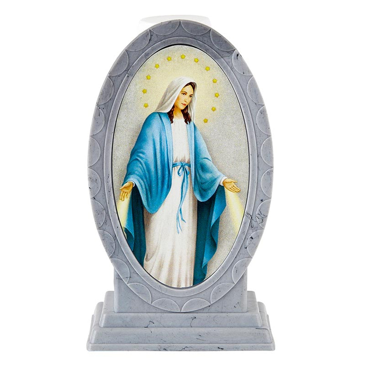 Holy Water Bottle with Holder - Our Lady of Grace