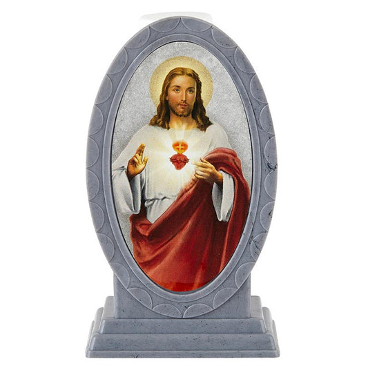 Holy Water Bottle with Holder - Sacred Heart