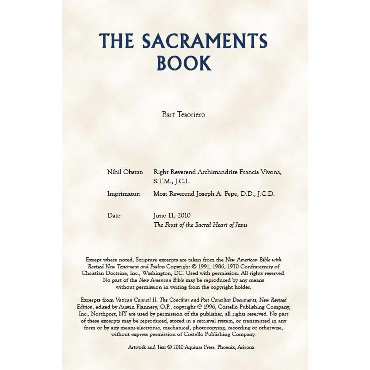 Aquinas Press Prayer Book - Sacraments of the Church - 12/pk