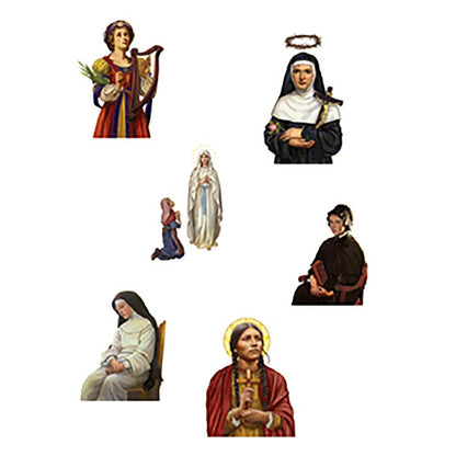 Aquinas Kids Sticker Book - Saints for Girls - 12/pk