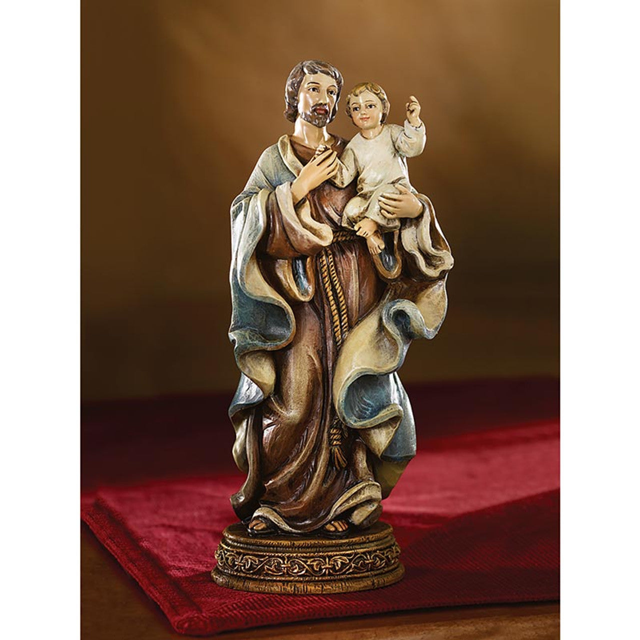 6.5" H Saint Joseph with Child Statue