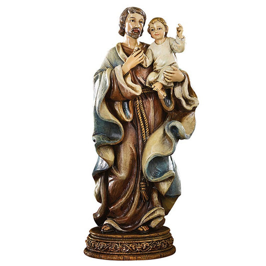 6.5" H Saint Joseph with Child Statue