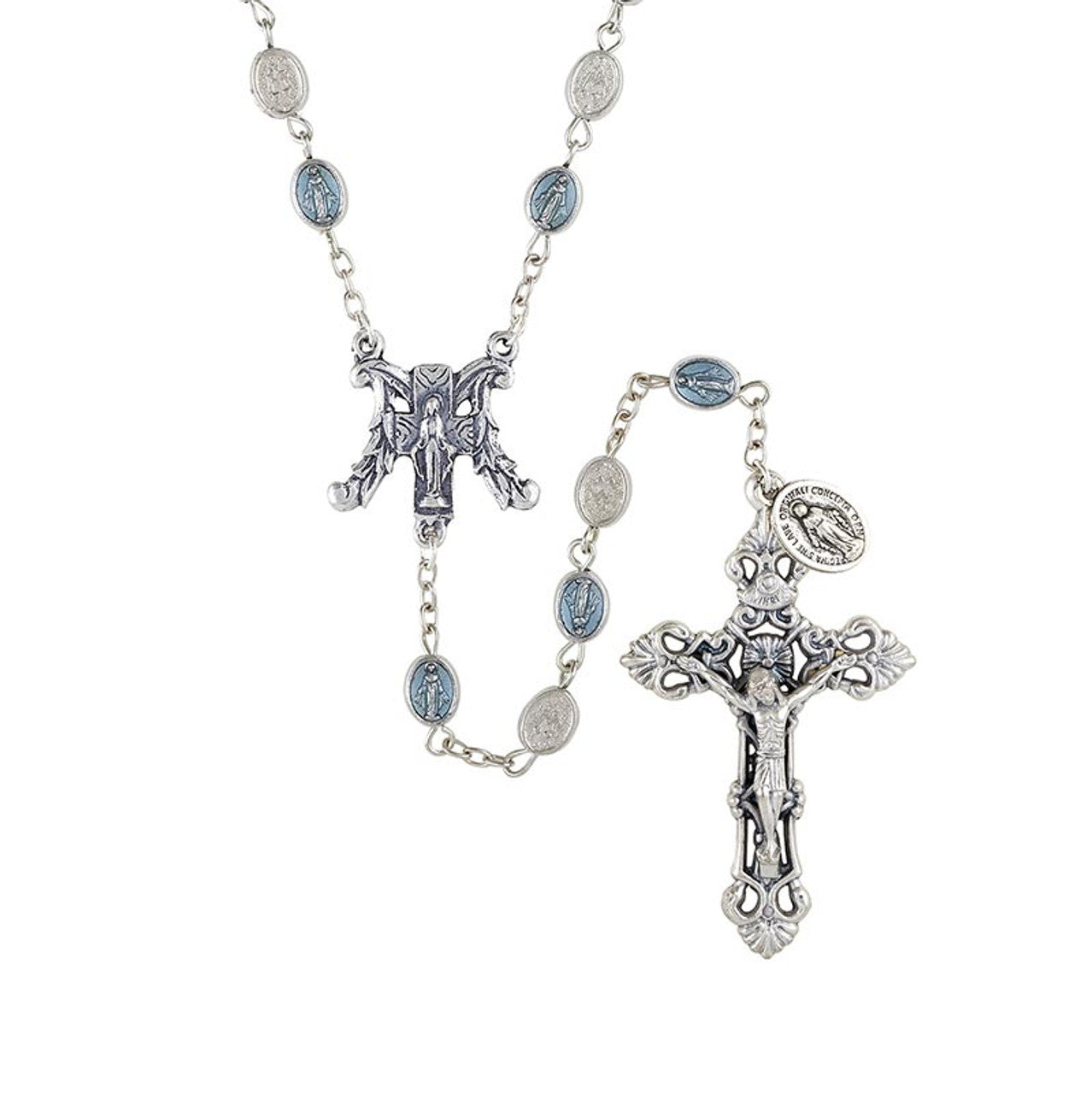 Blue Miraculous Rosary