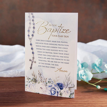 As You Baptize Your Baby Boy - Baptism Card