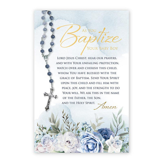 As You Baptize Your Baby Boy - Baptism Card