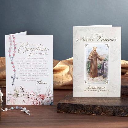 As You Baptize Your Baby Girl - Baptism Card