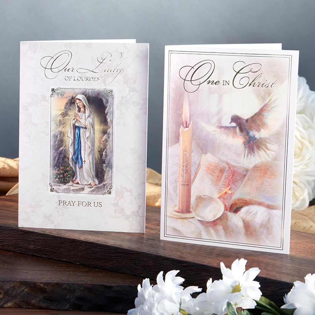 Our Lady of Lourdes w/ Removable Prayer Card