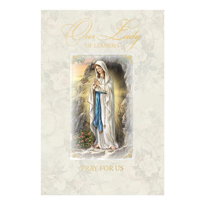 Our Lady of Lourdes w/ Removable Prayer Card