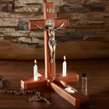 Saint Benedict Sick Call Crucifix Set