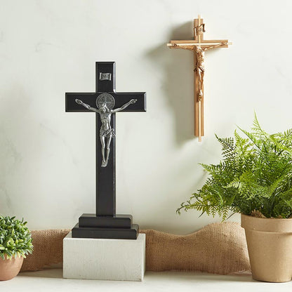 Saint Benedict Standing Crucifix